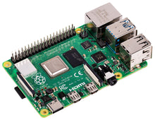 Load image into Gallery viewer, Raspberry Pi 4 Model B, 4GB SDRAM, Quad Core 64-Bit Computer with Bluetooth, WiFi, USB 3.0, PoE Enabled