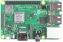 Load image into Gallery viewer, Raspberry Pi 3 Model B+ with 1.4GHz 64-bit quad-core processor, dual-band wireless LAN, Bluetooth 4.2/BLE, faster Ethernet, and Power-over-Ethernet support