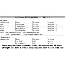 Load image into Gallery viewer, Digital Anemometer - Measures Wind Speed to 90 MPH, Temperature, Knots