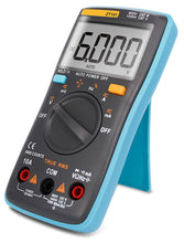 Load image into Gallery viewer, Auto-Ranging True RMS Digital Multimeter Backlit 6000 Counts LCD Display, Measures AC/DC Voltage & Current, Resistance, Capacitance, Frequency, more