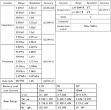 Load image into Gallery viewer, ZT-M0 True-RMS Digital Multimeter Auto and Manual with Analog Bar Graph AC/DC Voltage Ammeter Current Ohm