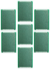 Load image into Gallery viewer, 7 Pack Prototyping Breadboard, 2.75 x 1.97 Inches, 432 Holes, Double-Sided PCBs