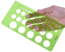 Load image into Gallery viewer, Westcott Small Circles Template - Diameters ranging from 1/16" to 1" (T-800)