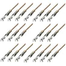 Load image into Gallery viewer, 50 Pack Male Crimp Terminal Breadboarding Pins for 22 or 24 AWG Wire