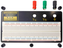 Load image into Gallery viewer, Premium 830 Contact Point Solderless Breadboard with 70 Piece Jumper Wire Set, 3 Binding Posts, Metal Backplate (7.2" x 3.8")