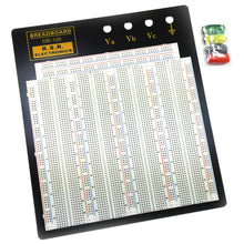 Load image into Gallery viewer, 3220 Tie Point Solderless Breadboard with 4 Binding Posts, Metal Backplate with Rubber Feet, 10.2" x 9.4"