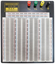 Load image into Gallery viewer, Premium Solderless Clear Breadboard with 3,220 Tie Points, 4 Binding Posts, 10.2" x 9.4"