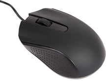 Load image into Gallery viewer, Ambidextrous USB Optical Mouse with 3 Buttons & Scroll Wheel (Black Color)