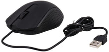 Load image into Gallery viewer, Ambidextrous USB Optical Mouse with 3 Buttons & Scroll Wheel (Black Color)