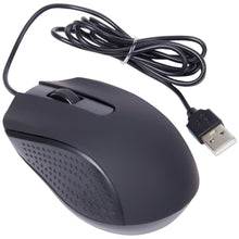 Load image into Gallery viewer, Ambidextrous USB Optical Mouse with 3 Buttons & Scroll Wheel (Black Color)