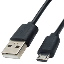 Load image into Gallery viewer, 1.5 Foot Black USB-A to Micro USB-B 2.0 Cable - 5-Pin, 28/28AWG