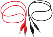 Load image into Gallery viewer, Alligator Clip to Alligator Clip Test Lead Set, Includes 1 Red and 1 Black Lead, 20 Inch Length