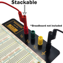 Load image into Gallery viewer, 36" Banana Plug to Breadboard Pin Test Lead Set, Includes 1 Red and 1 Black Lead