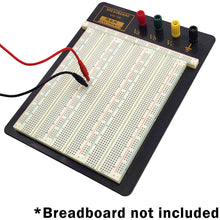 Load image into Gallery viewer, 24-inch Alligator Clip to Breadboard Pin Lead Set, Includes 1 Red and 1 Black Cable