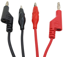 Load image into Gallery viewer, 36-inch Banana to Alligator Clip Test Lead Set, Includes 1 Red and 1 Black