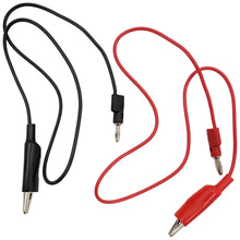 Load image into Gallery viewer, 24-inch Banana to Large Alligator Clip Test Lead Set, Includes 1 Red and 1 Black