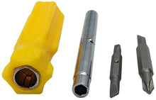 Load image into Gallery viewer, 6-in-1 Screwdriver - Slotted: 3/16", 1/4" - Phillip: #1, #2 - Nut Driver: 1/4", 5/16"