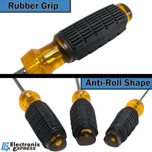 Load image into Gallery viewer, 12 Piece Magnetic Screwdriver Set - Includes 8 Slotted and 4 Phillips Screwdrivers with Rubber Grip and Anti-Roll Handles