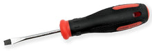 Load image into Gallery viewer, 10 Pack 1/4" x 3" Slotted Screwdriver, Rubber Grip, Magnetic Tip, Shaft Length 3"