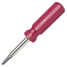 Load image into Gallery viewer, 4-in-1 Quick Change Screwdriver #1 and #2 Phillips, 3/16 and 5/16 Slotted