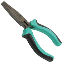 Load image into Gallery viewer, 5" Flat Nose Pliers with Serrated Jaws, Cushion Grip Handles, Return Spring (PM-754)