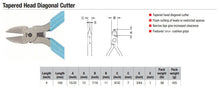 Load image into Gallery viewer, Xcelite 4-inch Tapered Head Diagonal Flush Cutter, ESD Safe (MS549JVN)