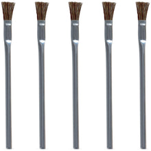 Load image into Gallery viewer, MG Chemicals 5 Pack Horse Hair Technical Cleaning Brush for Electronics, 6" Tin Handle, 3/4" Trim Length, 1/4" Length x 3/8" Width Brush Face (855)