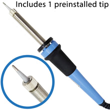 Load image into Gallery viewer, Temperature Adjustable Soldering Station, 302°F to 896°F Range, Includes Iron with Conical Tip and Tip Cleaning Sponge