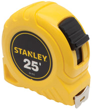 Load image into Gallery viewer, Stanley 25 Foot Tape Measure, 1" Width, Tru-Zero End Hook (30-455)