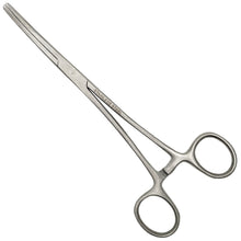 Load image into Gallery viewer, 7" Curved Nose Hemostat Clamp with Serrated Jaws