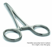 Load image into Gallery viewer, 5½" Curved Nose Hemostat Clamp with Serrated Jaws