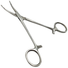Load image into Gallery viewer, 5½" Curved Nose Hemostat Clamp with Serrated Jaws