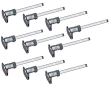 Load image into Gallery viewer, 10 Pack Small Digital Caliper 0-6" Mini Measuring Tool with Auto-Off Feature, Interchangeable Between inches and millimeters