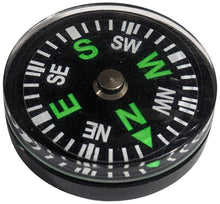 Load image into Gallery viewer, 25mm Liquid-Filled Button Compass for DIY Paracord Survival Bracelets, Camping, Hiking