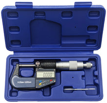 Load image into Gallery viewer, 0-1" Range (0-25mm) Digital Micrometer with 6 Digit LCD Display, 0.001mm Resolution, Features mm/inch Conversion Button