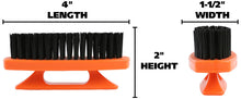 Load image into Gallery viewer, GreatNeck 6 Pack Fingernail Brushes, Orange Hard Bristle Nail Brushes | Professional Quality, Ideal for Mechanics and Gardeners, Men and Women | Convenient Handle for Deep Nail Cleaning (19025)