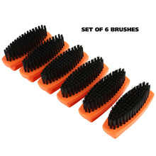 Load image into Gallery viewer, GreatNeck 6 Pack Fingernail Brushes, Orange Hard Bristle Nail Brushes | Professional Quality, Ideal for Mechanics and Gardeners, Men and Women | Convenient Handle for Deep Nail Cleaning (19025)