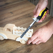 Load image into Gallery viewer, GreatNeck True Close Quarter Hacksaw with 10-inch Carbon Steel Blade for Cutting Wood, PVC, Foam, Brass, and More (80070)