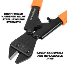 Load image into Gallery viewer, GreatNeck 8 Inch Bolt Cutters, Miniature Steel Bolt Cutter (BC8)