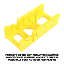 Load image into Gallery viewer, GreatNeck 12-Inch Mitre Box with 14-Inch Back Saw - Quickly Measure & Cut 45 and 90 Degree Angles (BSB14)