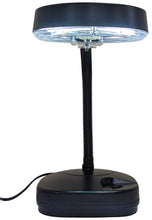 Load image into Gallery viewer, Tabletop Magnifying Light with 12" Flexible Neck, 4X and 8X Magnification, 11W Fluorescent Lamp