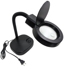Load image into Gallery viewer, Tabletop Magnifying Light with 12" Flexible Neck, 4X and 8X Magnification, 11W Fluorescent Lamp