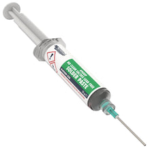 Load image into Gallery viewer, MG Chemicals 4900P SAC305 No Clean Solder Paste, 25 g (0.9 oz) Pneumatic Dispenser - Complete with Plunger & Dispensing Tip (4900P-25G)