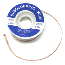 Load image into Gallery viewer, Desoldering Wick for Solder Removal, 2.5mm Width, 5' Length