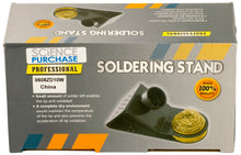 Load image into Gallery viewer, Sturdy Soldering Iron Stand with Built-in Brass Tip Cleaner