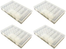 Load image into Gallery viewer, 4 Pack Component Storage Box, Each Includes 14 Removable Dividers for 6 to 36 Slots, 10.8" x 6.9" x 1.8", Flexible Polypropylene