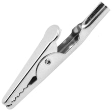 Load image into Gallery viewer, 2-inch Alligator Clip with 3/8" Jaw Opening, Accepts 4mm Banana Plug or Crimp / Solder