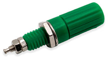 Load image into Gallery viewer, 2 Pack Green 5-Way Binding Posts, Insulated, Accepts Banana Plug or Spade Lug