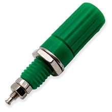 Load image into Gallery viewer, Green 5-Way Binding Post, Insulated, Accepts Banana Plug or Spade Lug, 1.77" x 0.44", 4mm