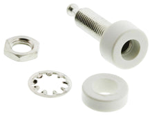 Load image into Gallery viewer, White Panel Mount 4mm Banana Jack Connector (1581-9)